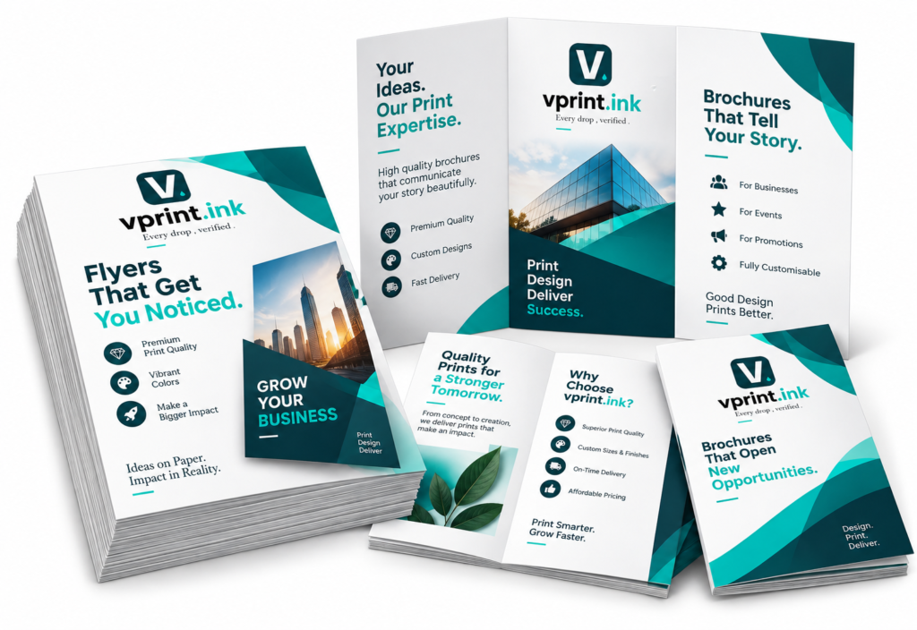 Vprint_ink Flyers & brochures Mockup